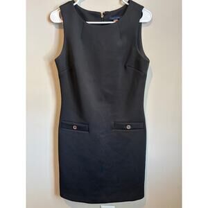 Black Tommy Hilfiger Vintage Style Dress - Size 8 Beautiful